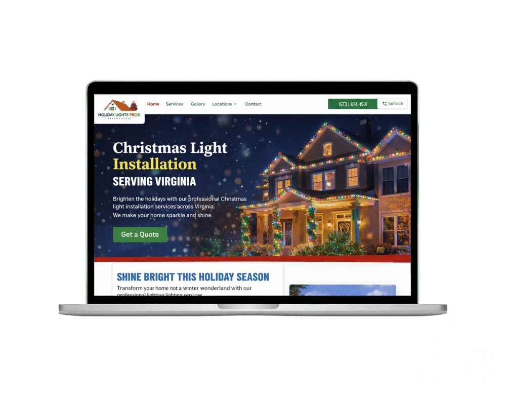 Christmas Removal Website Design
