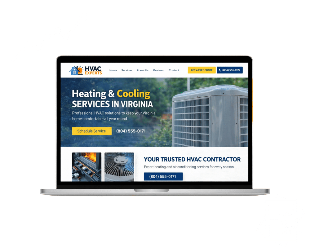 HVAC Removal Website Design