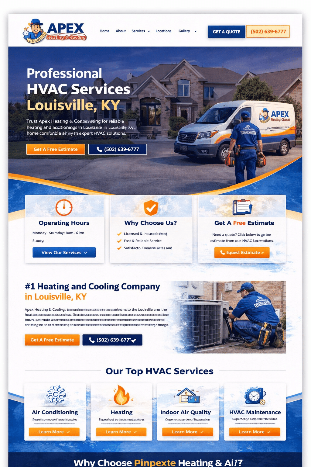 HVAC Website Design