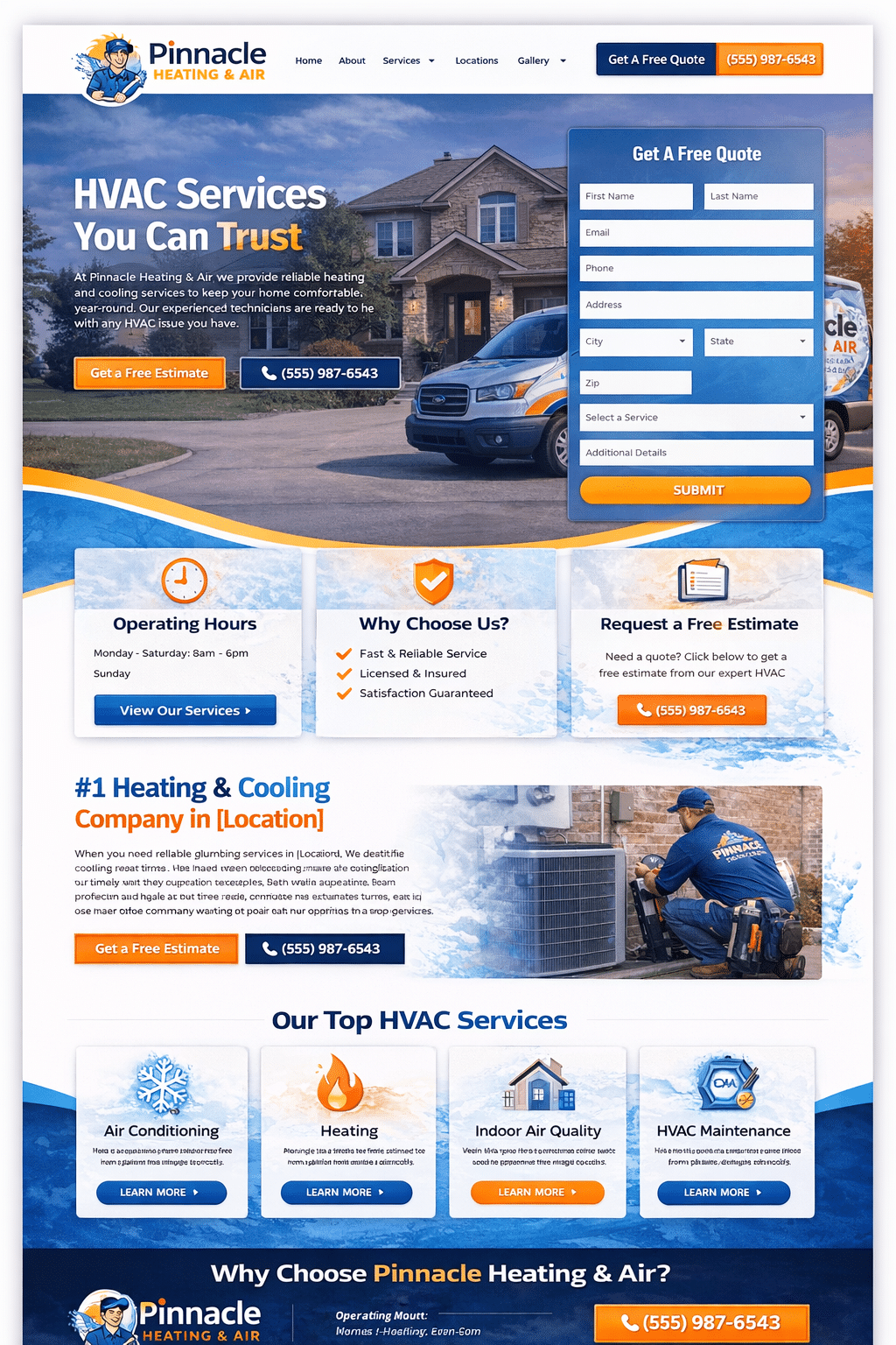 HVAC Website Design