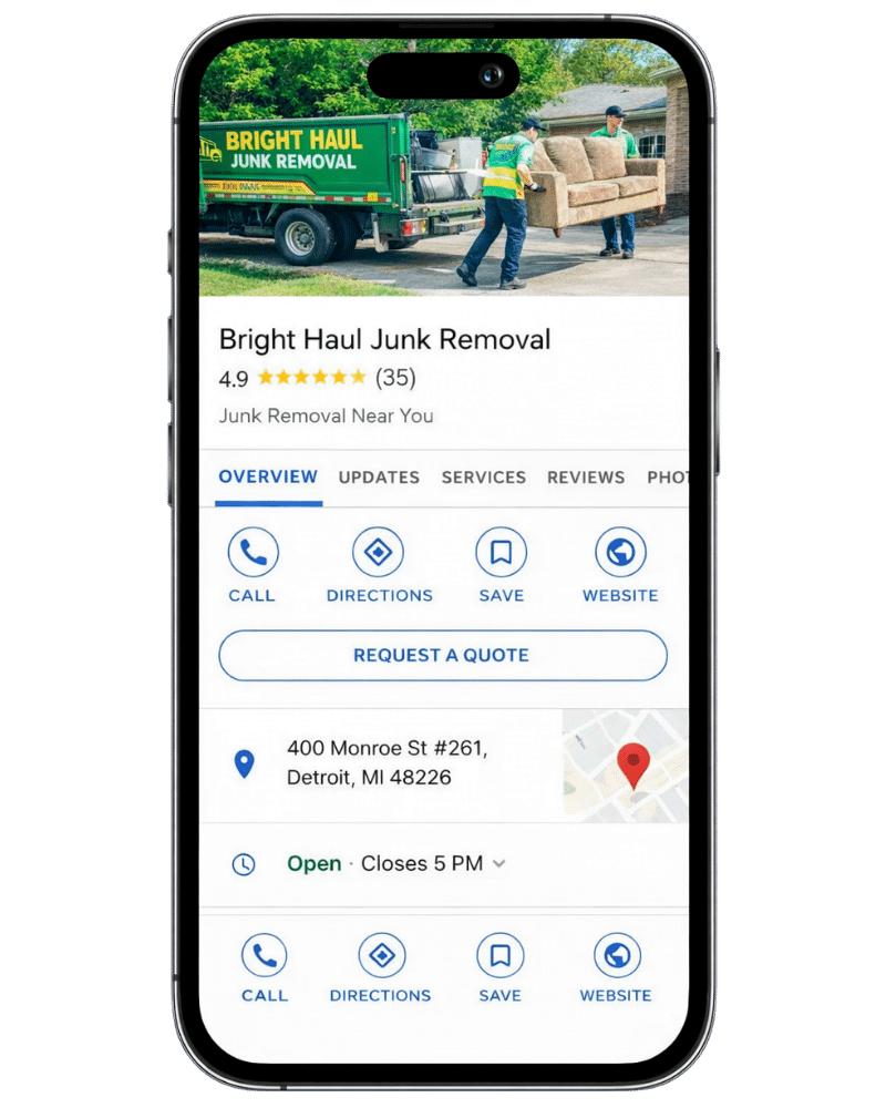 Junk Removal Google Business Profile Optimization