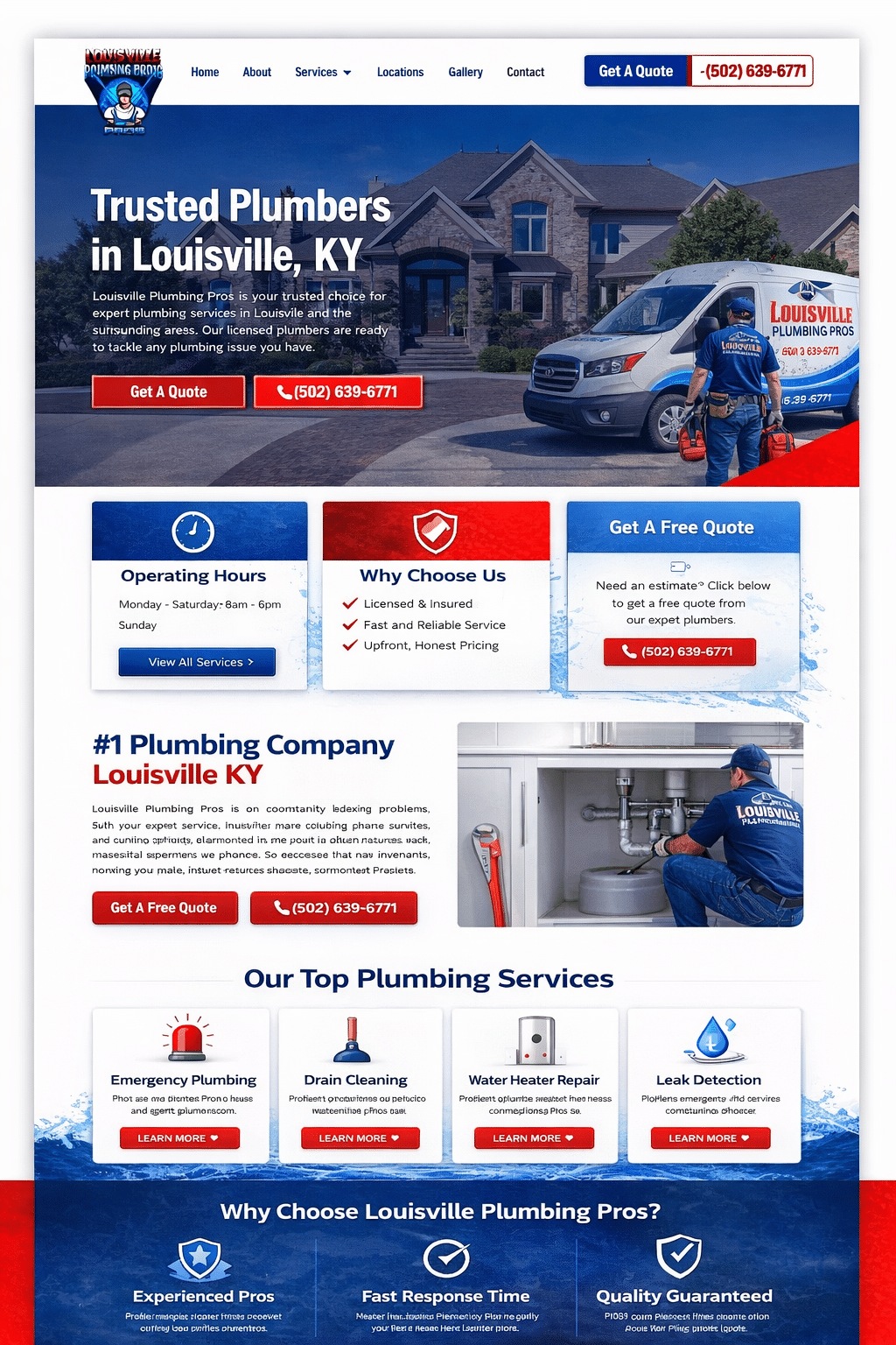 Plumbing Website Design