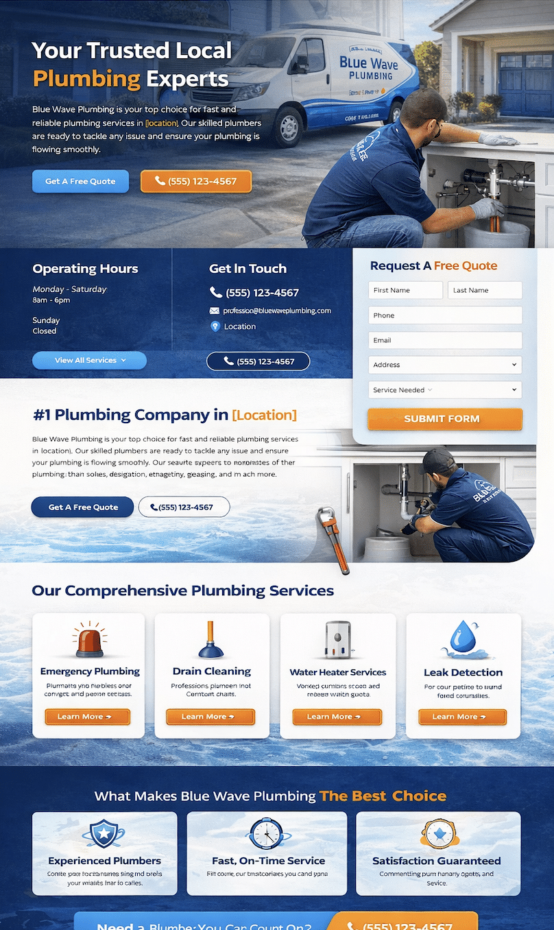 Plumbing Website Design