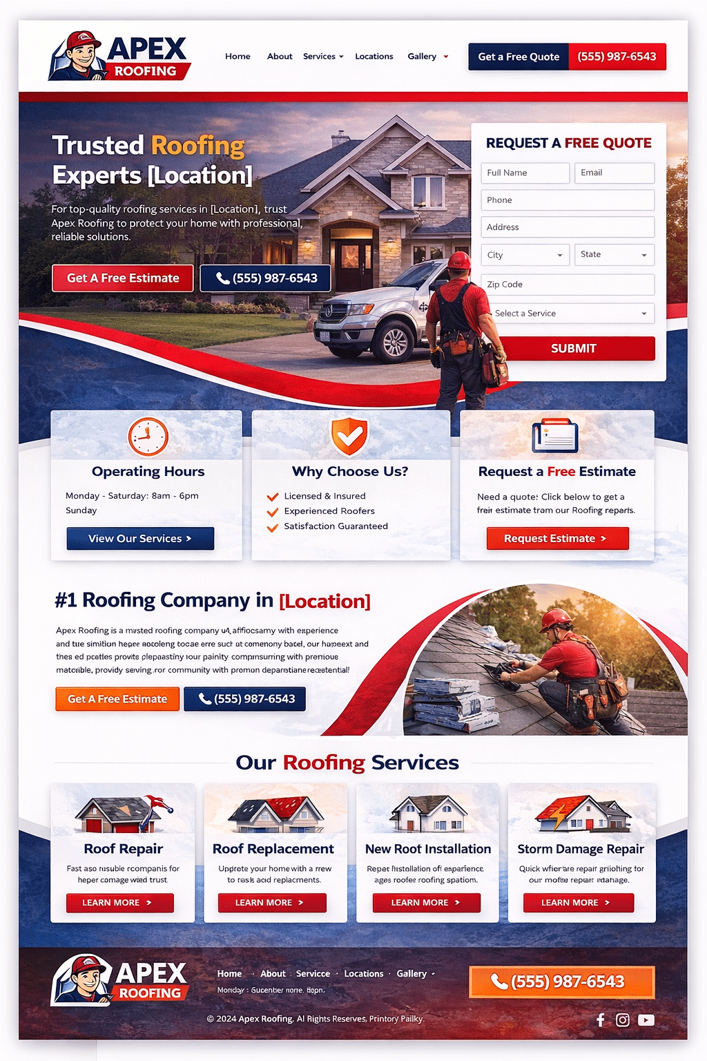 Roofing Website Design