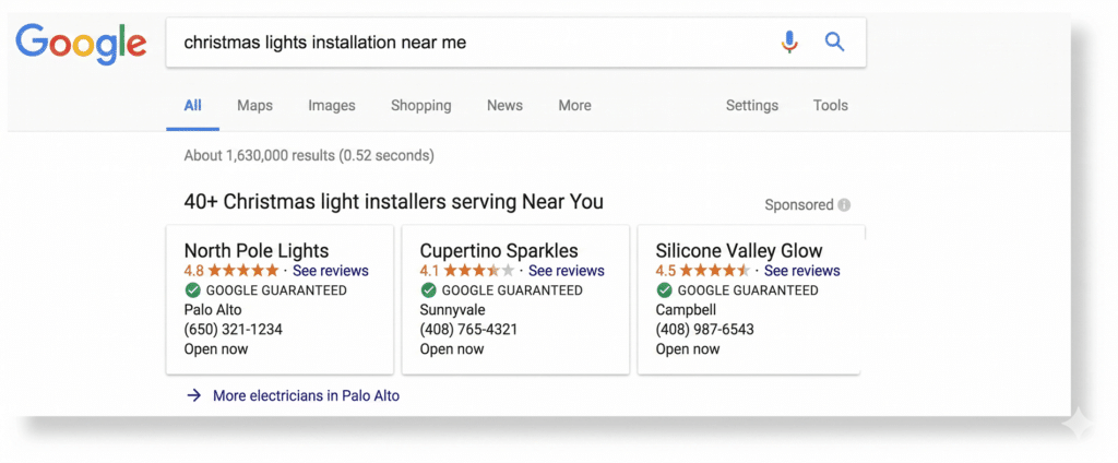 christmas lights google guarantee